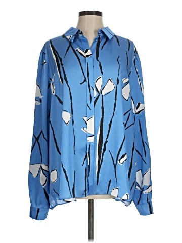 Persona by Marina Rinaldi Long Sleeve Blouse (view 1)