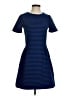 Madewell Stripes Black Blue Casual Dress Size 4 - photo 1