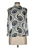 Dex 100% Polyester Paisley Blue Sleeveless Blouse Size L - photo 1