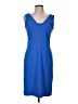Amanda Smith Solid Blue Casual Dress Size 8 - photo 1