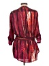 Calvin Klein 100% Polyester Burgundy Kimono Size L - photo 2