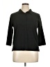 Hasting & Smith Black 3/4 Sleeve Button-Down Shirt Size XL - photo 1