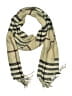Unbranded Plaid Yellow Tan Scarf One size - photo 1