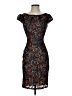Mystic 100% Polyester Paisley Black Cocktail Dress Size 4 - photo 1