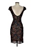 Mystic 100% Polyester Paisley Black Cocktail Dress Size 4 - photo 2