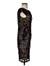 Mystic 100% Polyester Paisley Black Cocktail Dress Size 4 - photo 4