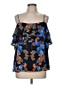 Jeans By Buffalo 100% Polyester Blue Sleeveless Blouse Size M - photo 1