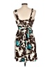Maurices 100% Polyester Tropical Brown Cocktail Dress Size 13 - 14 - photo 2