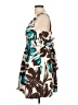 Maurices 100% Polyester Tropical Brown Cocktail Dress Size 13 - 14 - photo 5