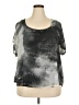 World Unity 100% Polyester Gray Short Sleeve Blouse Size 2X - photo 1