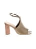 Schutz 100% Leather Ivory Green Sandals Size 7 - photo 1