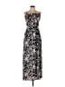 Leith 100% Polyester Paisley Black Silver Casual Dress Size S - photo 1