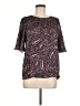 Vince Camuto 100% Polyester Paisley Multi Color Burgundy Short Sleeve Blouse Size M - photo 1