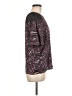 Vince Camuto 100% Polyester Paisley Multi Color Burgundy Short Sleeve Blouse Size M - photo 4