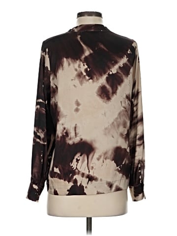 Momoni Long Sleeve Silk Top (view 2)