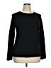 Christopher & Banks 100% Cotton Black Long Sleeve Top Size XL - photo 1