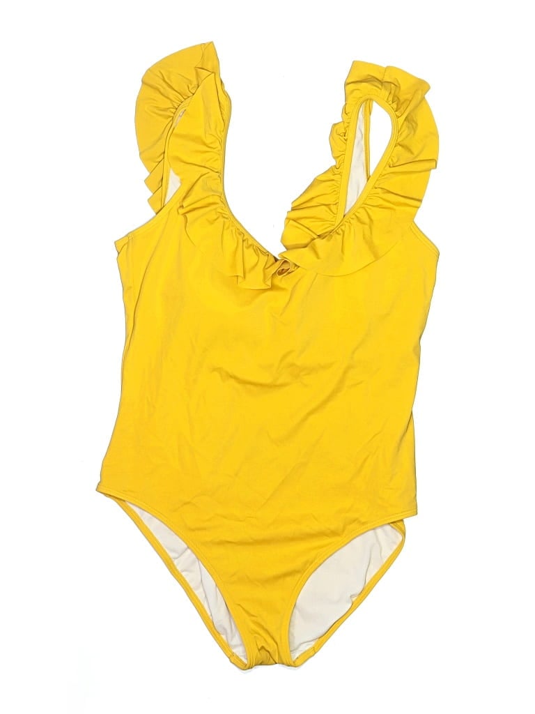 Pre-owned Boden One Piece Swimsuit In Yellow