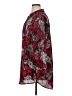 Cj Banks 100% Polyester Floral Red Long Sleeve Blouse Size 1X - photo 5