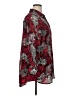 Cj Banks 100% Polyester Floral Red Long Sleeve Blouse Size 1X - photo 4