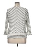 Knox Rose Chevron-herringbone Silver Pullover Sweater Size XL - photo 2