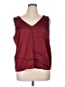Scoop 100% Polyester Burgundy Sleeveless Blouse Size XL - photo 1