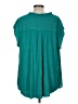 Daniel Rainn 100% Polyester Teal Short Sleeve Blouse Size M (estimated) - photo 2