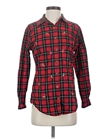 Basic Editions Long Sleeve Button-Down Shirt (view 1)