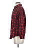Basic Editions 100% Cotton Plaid Red Long Sleeve Button-Down Shirt Size S - photo 5