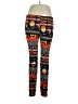 Eye Candy Print Orange Leggings Size XL - photo 1