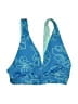 Unbranded Print Blue Swimsuit Top Size M (estimated) - photo 1