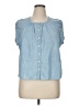 Levi's Blue Short Sleeve Blouse Size XL - photo 1