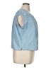 Levi's Blue Short Sleeve Blouse Size XL - photo 4