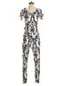 Assorted Brands Graphic Ivory Jumpsuit Size S - photo 1