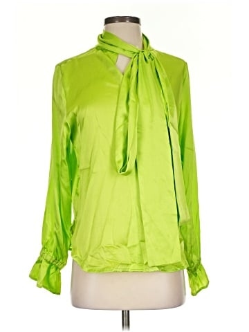 Giovanna Nicolai Long Sleeve Silk Top (view 1)