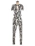 Assorted Brands Graphic Ivory Jumpsuit Size S - photo 2