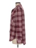 Blue Rain 100% Polyester Plaid Burgundy button down Size M - photo 5