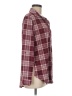Blue Rain 100% Polyester Plaid Burgundy button down Size M - photo 4