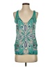Tt Collection 100% Silk Teal Sleeveless Top Size XS - photo 1