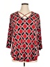 Chico's Red 3/4 Sleeve Blouse Size XL (3) - photo 1