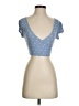 Assorted Brands Blue Short Sleeve Top Size S - photo 1