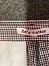 Reformation Houndstooth Gray Black Casual Pants Size 2 - photo 6