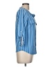 Adrienne Vittadini Blue 3/4 Sleeve Blouse Size M - photo 4