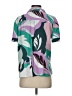 Unbranded Tropical Green Short Sleeve Blouse Size S (estimated) - photo 2