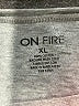 ON FIRE 100% Cotton Gray Active T-Shirt Size XL - photo 7