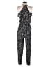 Express Animal Print Black Jumpsuit Size S - photo 2