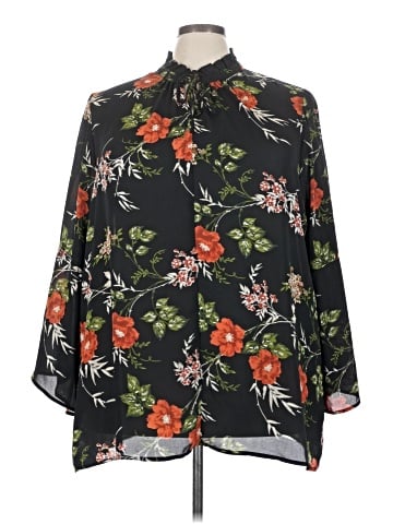 Fever 3/4 Sleeve Blouse (view 1)