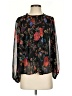 Maeve 100% Polyester Floral Black Long Sleeve Blouse Size S (petite) - photo 1