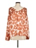 Hudson Gray 100% Polyester Orange Long Sleeve Blouse Size M - photo 1