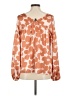Hudson Gray 100% Polyester Orange Long Sleeve Blouse Size M - photo 2