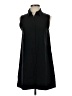 Alice + Olivia 100% Nylon Black Sleeveless Button-Down Shirt Size 4 - photo 1